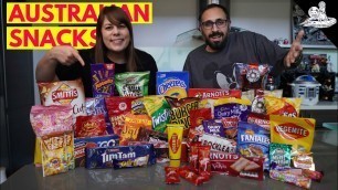 'AMERICANS TRY AUSTRALIAN SNACKS & TREATS!'