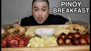 'LOADED FILIPINO BREAKFAST | MUKBANG PHILIPPINES | PINOY FOOD'