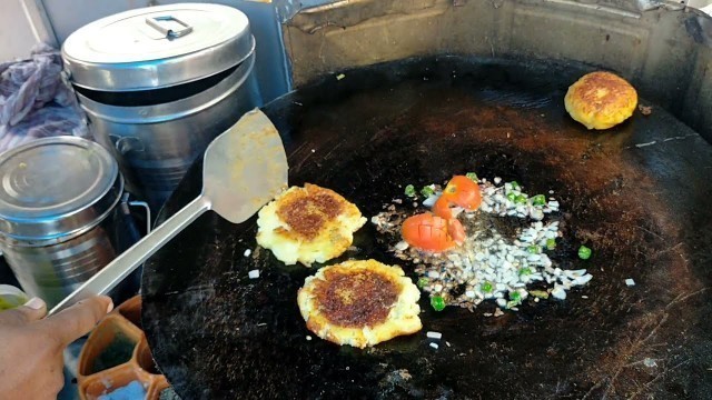 'aloo ticky chole chat Jhansi ka famous (street food jhansi)'