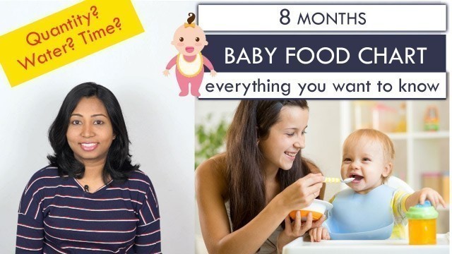 '8 Months Baby Food Chart