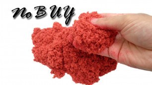 'DIY Kinetic Sand with Natri Borat, Sand, Glue, Food coloring at Home NO BUY'