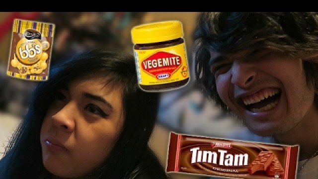 'AMERICAN GIRLFRIEND TRIES AUSTRALIAN SNACKS FOR THE FIRST TIME'