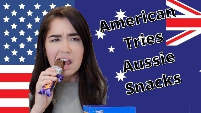 'American Tries Australian Snacks *HILARIOUS* Reactions | Kaymie Wuerfel'