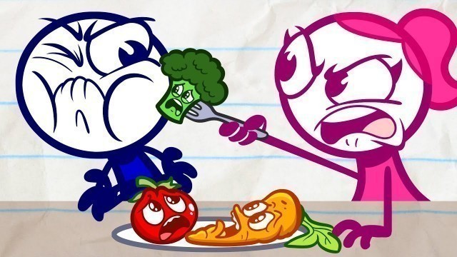 'Pencilmate PLAYS With His FOOD! | Animated Cartoons Characters | Animated Short Films'