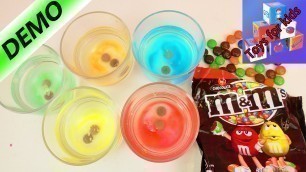 'Peeling off the M on M&Ms - CHOCOLATE EXPERIMENT - Make food coloring - Demo'