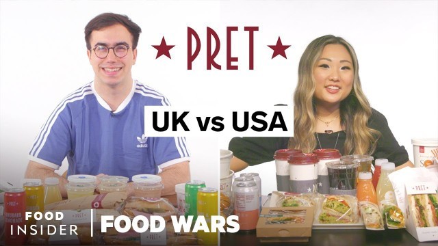 'US vs UK Pret A Manger | Food Wars'