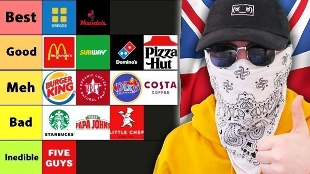 'UK Fast Food Tier List'