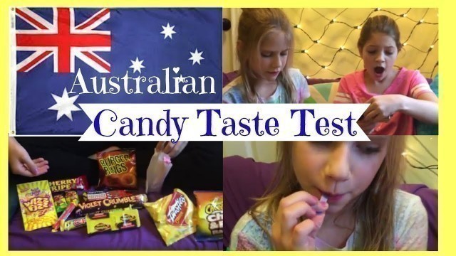 'Americans Try Australian Candy | Australian Candy Taste Test | Collab Swap with Millie and Chloe DIY'