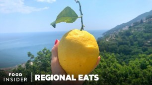 'How Limoncello Is Made Using Huge Amalfi Coast Lemons | Regional Eats'