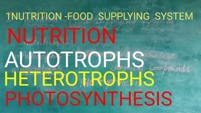 '1.NUTRITION -FOOD SUPPLYING  SYSTEM'