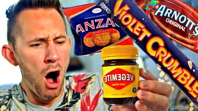 'AMERICAN TRIES AUSTRALIAN FOODS'