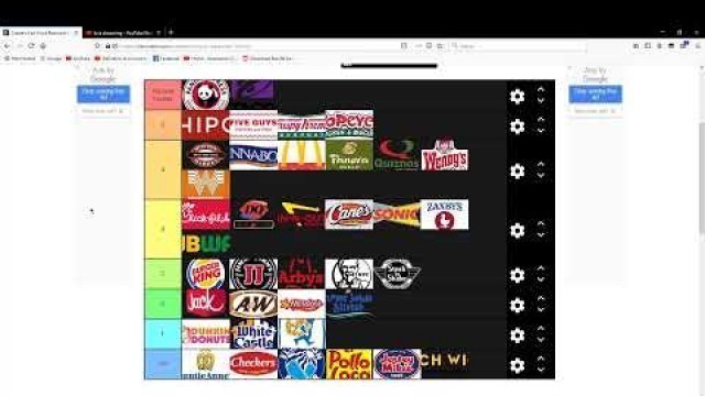 'FAST FOOD TIER LIST LETS GO BOYSSSSSSS'