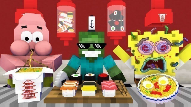 'Monster School: WORK AT SPONGEBOB\'S CHINESE FOOD PLACE! 