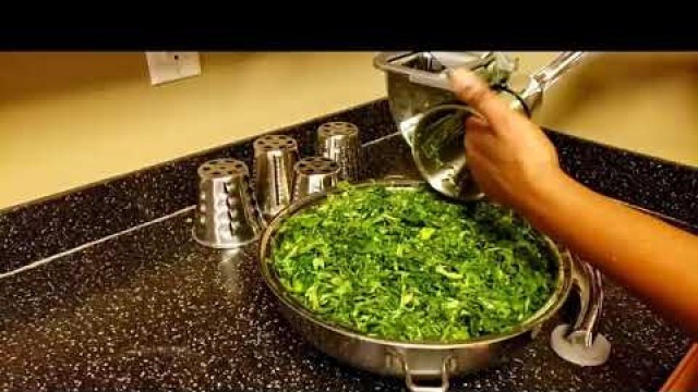 'Saladmaster Food Processor - Cutting Kale'