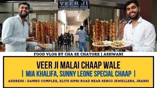 'Veer Ji Malai Chaap Waale || Now In Jhansi || ChaseChatore #ReviewFoodBlog #BestSoyaChaap'