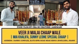 'Veer Ji Malai Chaap Waale || Now In Jhansi || ChaseChatore #ReviewFoodBlog #BestSoyaChaap'