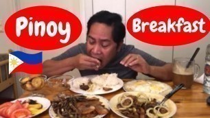 'Pinoy Almusal / Breakfast!!! Filipino Food. Mukbang.'