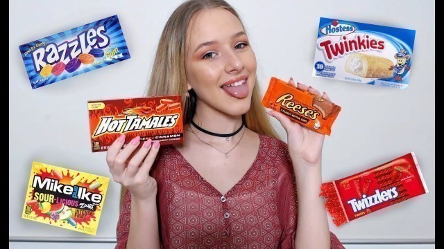 'Australian Tries American Candy For The First Time! ASMR'