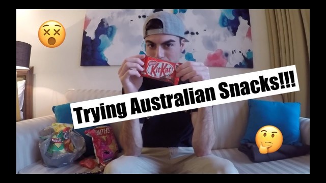 'AMERICAN TRIES AUSTRALIAN SNACKS!?!?'