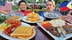 'Pinoy Almusal VS American Breakfast (HD) | BACKYARD COOKING'