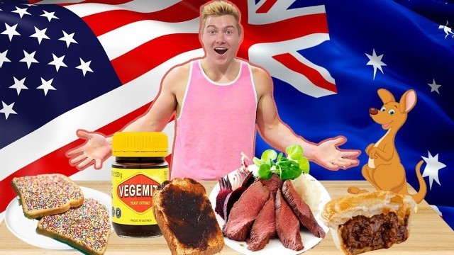 'AMERICAN Tries AUSTRALIAN Food'