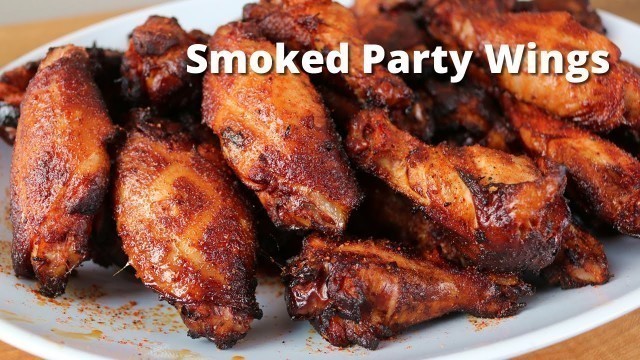 'Smoked Party Wings Recipe | Smoked Hot Wings on Ole Hickory Smoker'