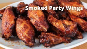 'Smoked Party Wings Recipe | Smoked Hot Wings on Ole Hickory Smoker'