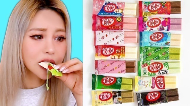 'I Tried 15 Rare Kit Kat Flavors! (shocking results)'