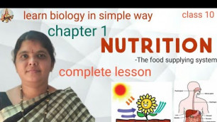 'Nutrition-The food supplying system/The complete lesson/Class 10 Biology/Vaagdevi Academy/By Kavitha'