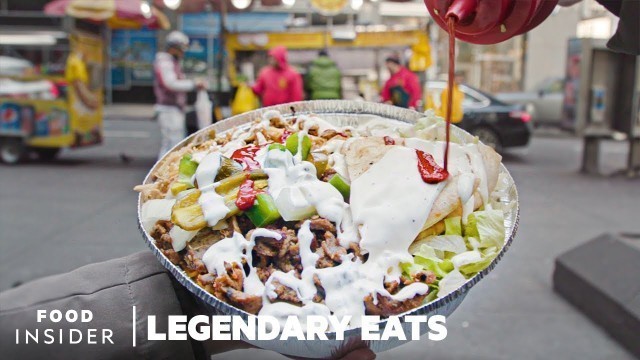 'The Halal Guys\' Chicken And Gyro Platter Is NYC’s Most Legendary Street Food | Legendary Eats'