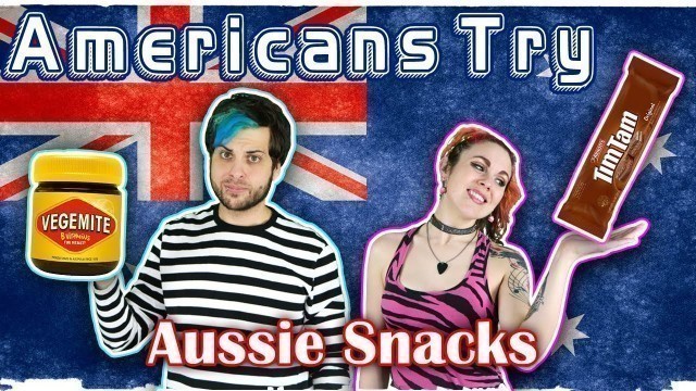 'Two Americans try Australian Snacks and Vegemite'