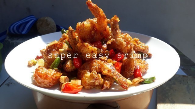 'Resep udang pedas sichuan | chinese food | super easy srimp'