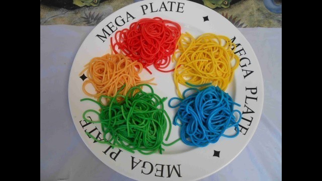 'How to Make Rainbow Pasta | Dyeing Pasta with food coloring'