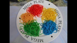 'How to Make Rainbow Pasta | Dyeing Pasta with food coloring'