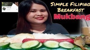 'Simple Filipino Breakfast Mukbang //Pinoy Mukbang  Collab with @CHRISTINA'