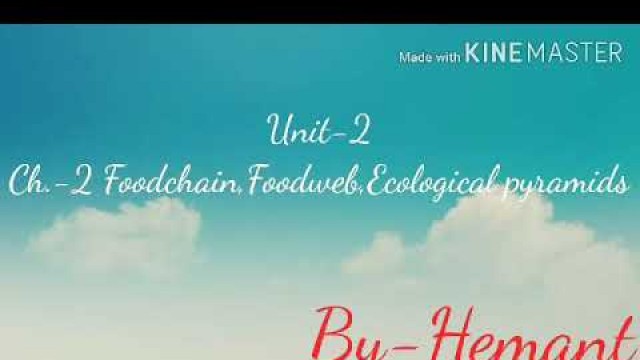 'Food chain, Food web, Ecological pyramids lec-1'