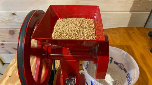 'Another Homestead Chore...Grinding Wheat Berries into Flour!  Using our Food Mill.'