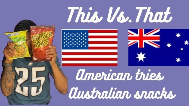 'Snack Passport-American tries Australian food Funyuns vs. Burger rings 2020 | Daezjon Discovers'