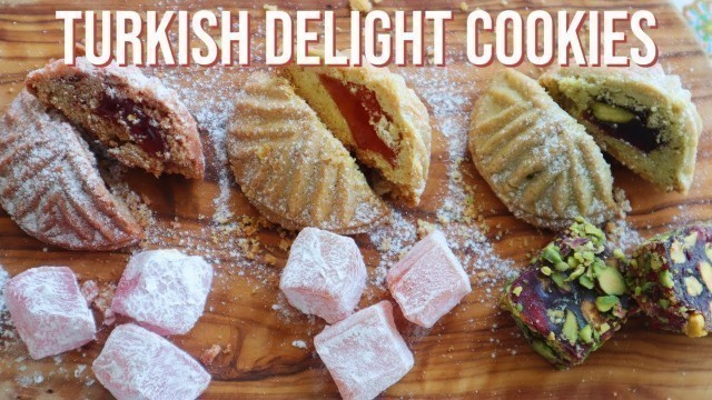 'Turkish Delight Filled Cookies With Flavors'