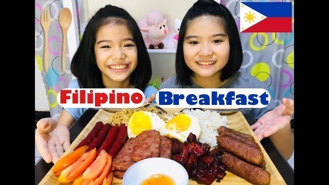 'Filipino Breakfast | Silog Mukbang | Pinoy Almusal Kids Mukbang | Juls & Lil'