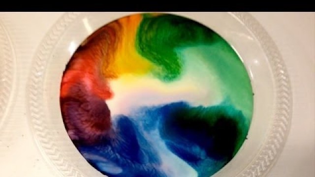 'Milk Food Coloring And Dish Soap Experiment ~ Incredible Science'