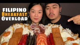 'FILIPINO BREAKFAST OVERLOAD| PINOY ALMUSAL | MUKBANG PHILIPPINES'