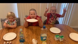 'Easy science experiment - milk dish washing soap and food coloring'