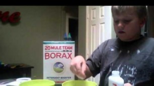 'How To Make Slime (Borax, Glue, Water, Food Coloring)'