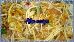 'Burmese street food Atho recipe in Tamil / Atho noodles in Tamil.'