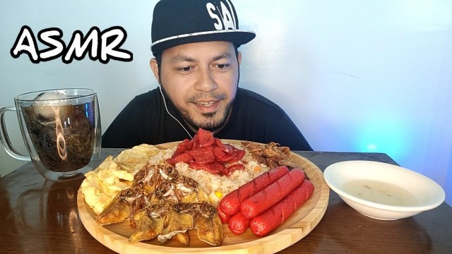 'ASMR FILIPINO BREAKFAST ALMUSAL MUKBANG PINOY (No Talking) EATING SOUNDS'