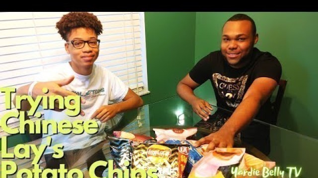 'JAMAICAN TEENS TRY CHINESE FLAVORS LAY\'S POTATO CHIPS | FOOD REVIEWS | REACTIONS'