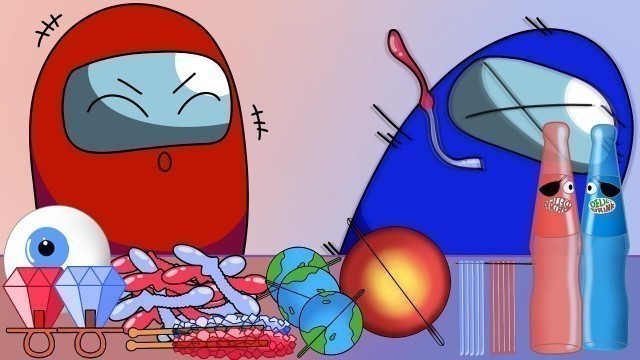 'RED VS BLUE FOOD CHALLENGE | FOOD MUKBANG ANIMATION'