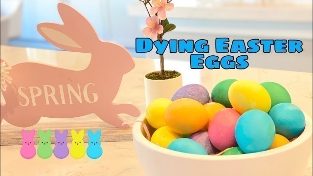 'Dying Easter Eggs with gel food coloring | Easter2020'