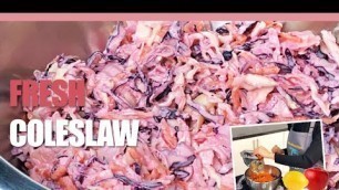 'Fresh Coleslaw using the Saladmaster Food Processor | 10 MINUTE RECIPE | Neolife Cooking Club'